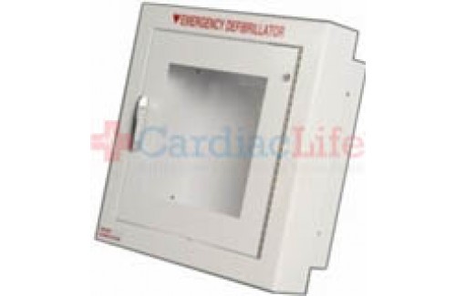Non-Alarmed AED Wall Cabinet Semi-Recessed